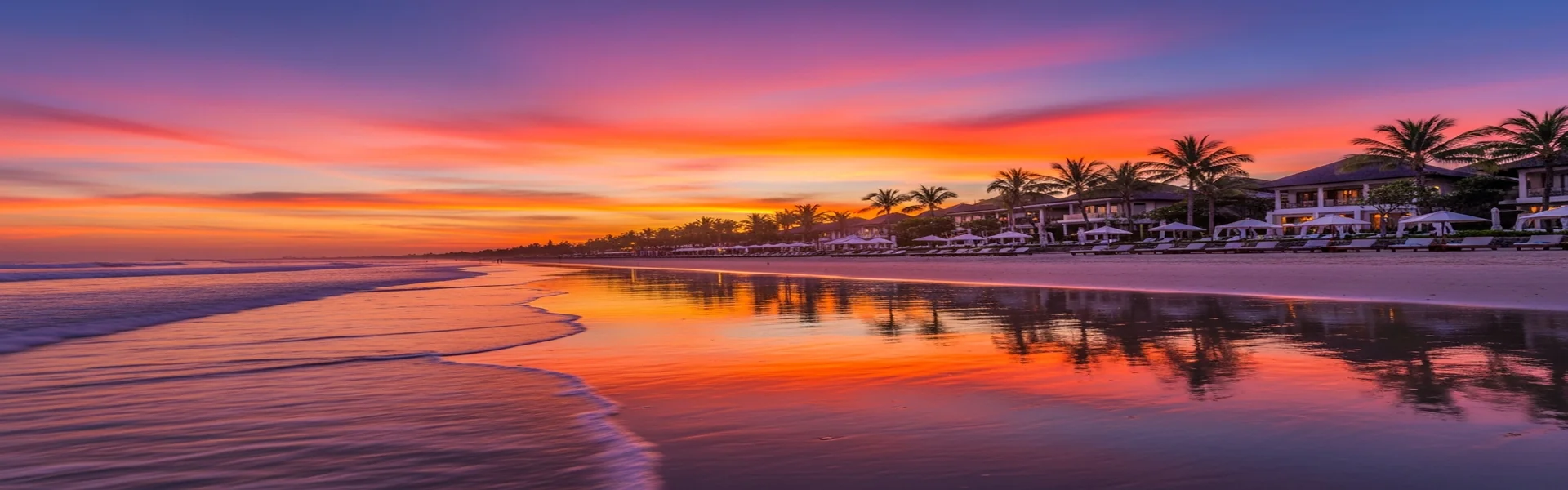 Sewa Alphard Seminyak - Pantai Seminyak golden hour