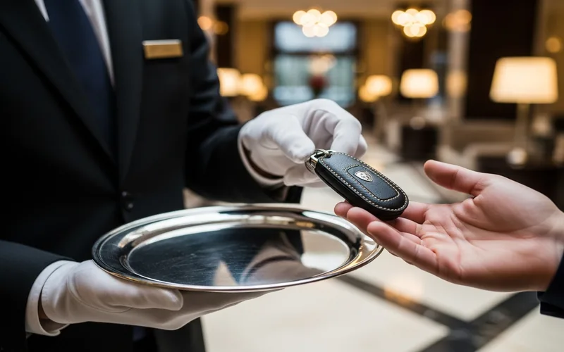 Key handover concierge mobil mewah