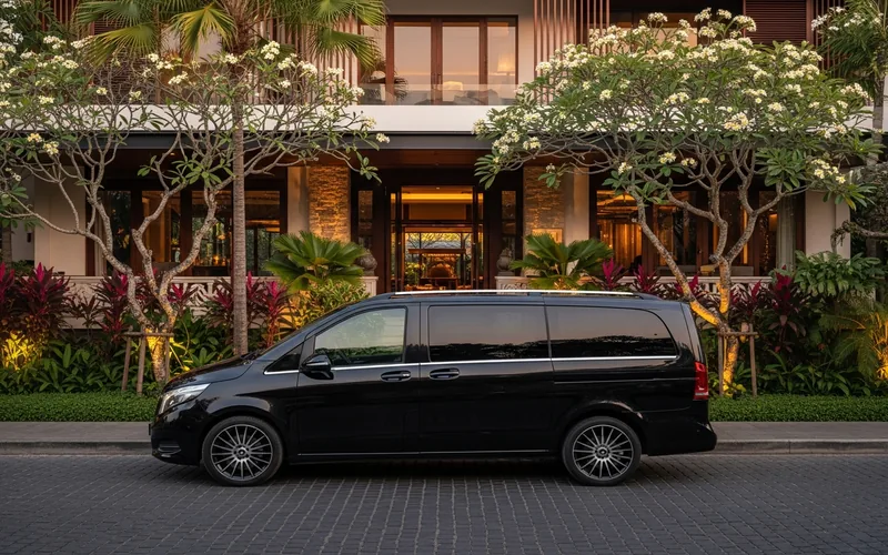 Toyota Alphard di restoran mewah Seminyak