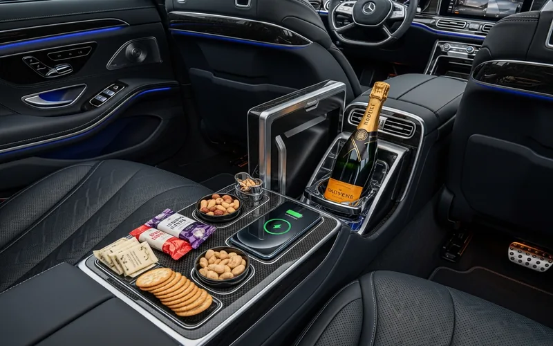 VIP amenities di interior Alphard mewah